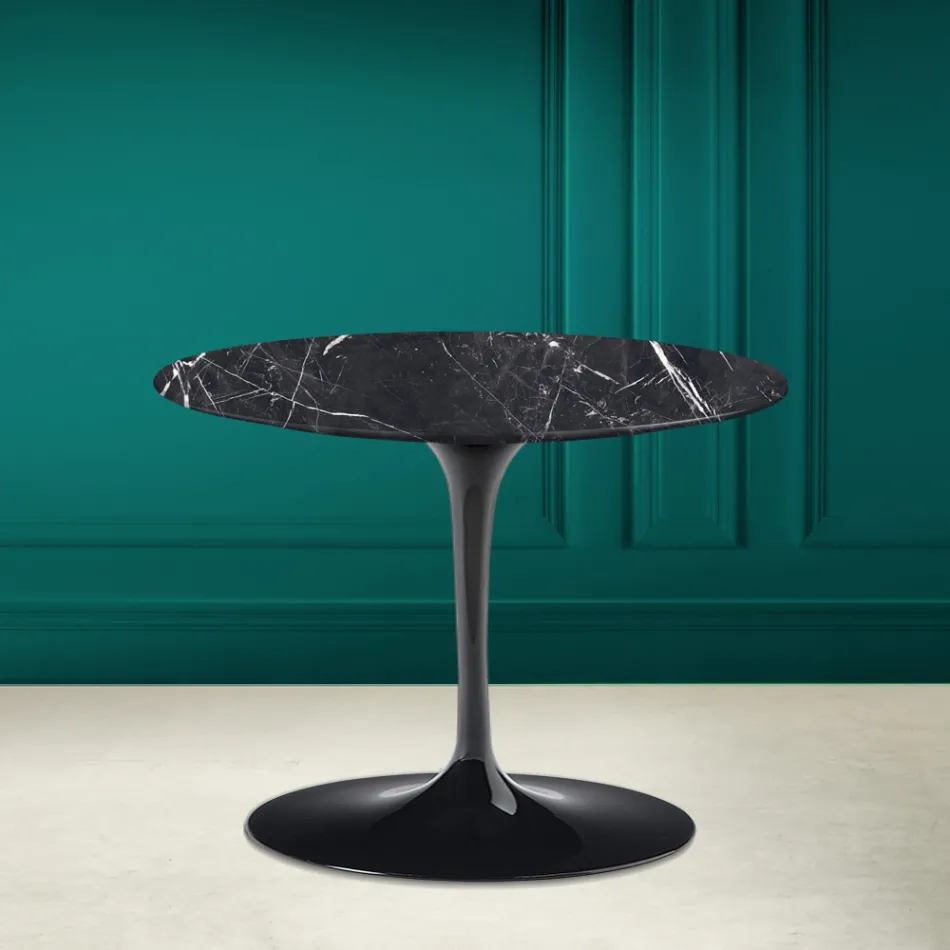 Mesa de Centro Tulip Eero Saarinen H 41 en Cerámica Marquinia Made in Italy - Escarlata Viadurini