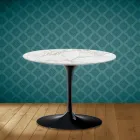 Mesa de Centro Tulip Eero Saarinen H 41 en Cerámica Morpheus Made in Italy - Escarlata Viadurini