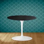 Mesa de Centro Tulip Eero Saarinen H 41 en Cerámica Sirius Made in Italy - Escarlata Viadurini