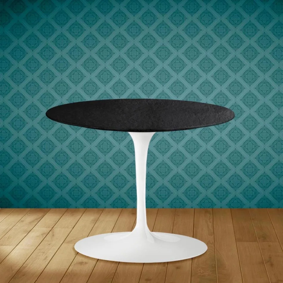 Mesa de Centro Tulip Eero Saarinen H 41 en Cerámica Sirius Made in Italy - Escarlata Viadurini