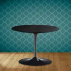 Mesa de Centro Tulip Eero Saarinen H 41 en Cerámica Sirius Made in Italy - Escarlata Viadurini
