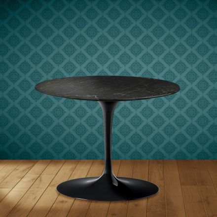 Mesa de centro Tulip de Eero Saarinen, 104 cm de altura, cerámica Somnia, fabricada en Italia - Escarlata Viadurini