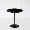 Mesita Tulip Eero Saarinen con tablero de laminado líquido negro Alt. 52 Made in Italy - Scarlet