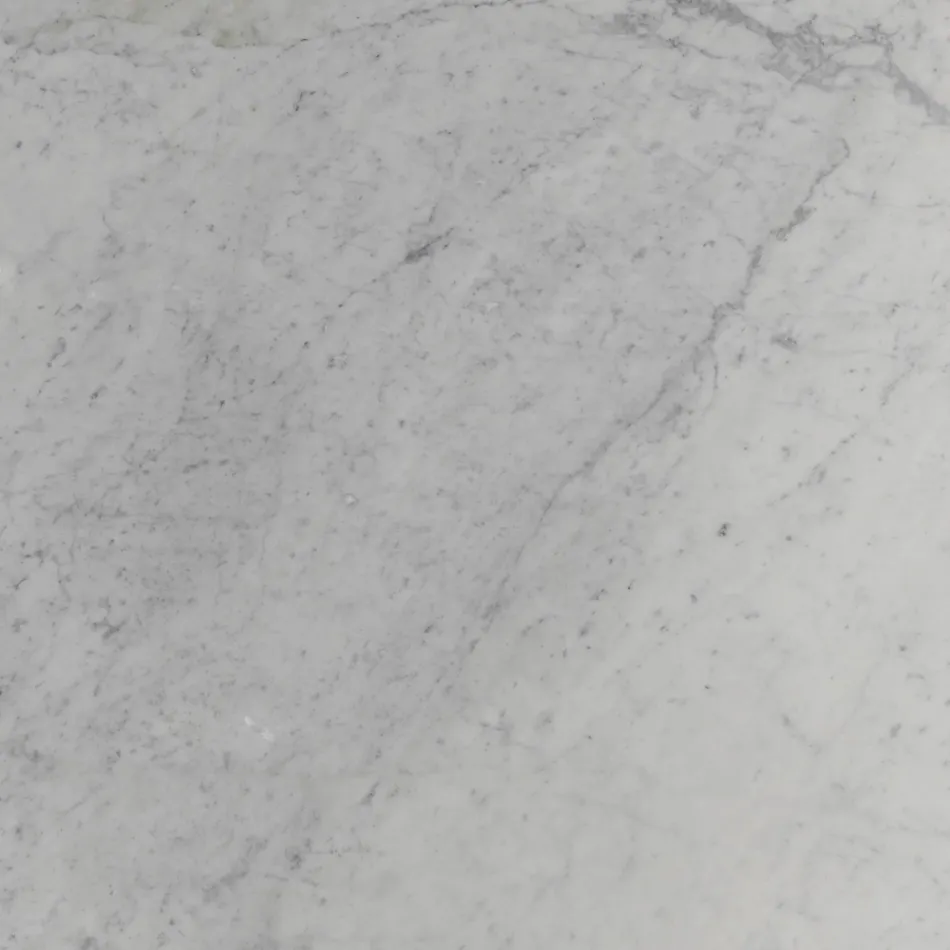 Mesa de centro ovalada Tulip Saarinen H 39 con tapa de mármol de Carrara Made in Italy - Escarlata Viadurini