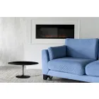 Mesa de Centro Tulip Saarinen Alt. 41 en Laminado Líquido Oval Negro Made in Italy - Escarlata Viadurini