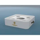 Mesa de centro - Bandeja móvil de cuero de imitación de diseño Trona náutica Viadurini