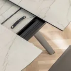 Mesa de barril extensible hasta 170 cm en HPL estratificado - Convivio Viadurini