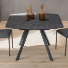 Mesa de barril extensible hasta 170 cm en HPL estratificado - Convivio Viadurini