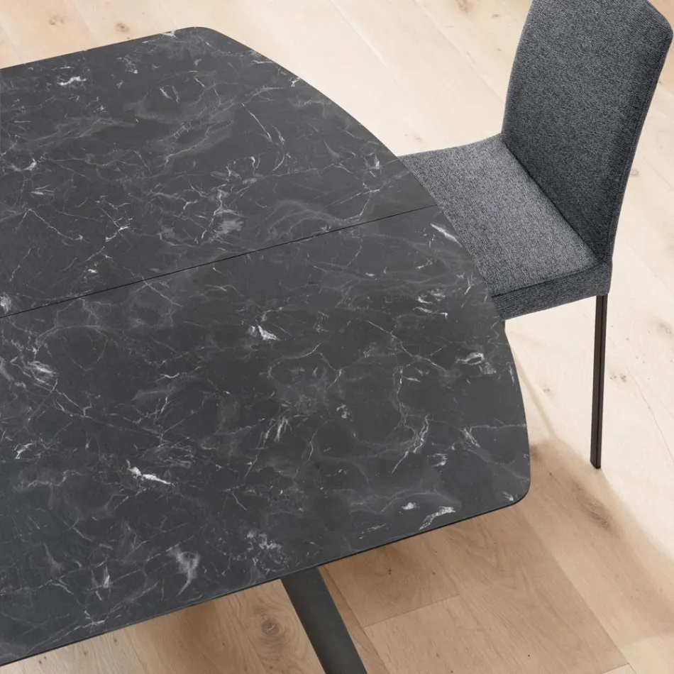 Mesa de barril extensible hasta 170 cm en HPL estratificado - Convivio Viadurini