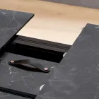 Mesa de barril extensible hasta 170 cm en HPL estratificado - Convivio Viadurini