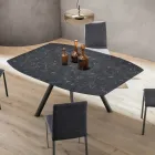 Mesa de barril extensible hasta 170 cm en HPL estratificado - Convivio Viadurini