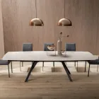 Mesa de barril extensible de 240 o 280 cm en HPL estratificado - Dialogo Viadurini