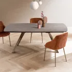 Mesa de barril extensible de 240 o 280 cm en HPL estratificado - Dialogo Viadurini