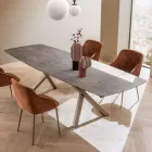 Mesa de barril extensible de 240 o 280 cm en HPL estratificado - Dialogo Viadurini