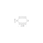 Mesa barril moderna en cerámica y acero oro rosa Made in Italy – Settimmio Viadurini