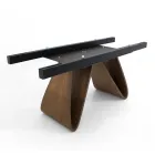 Mesa extensible hasta 276 cm en Cerámica Noir Desir Made in Italy - Equator Viadurini