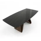 Mesa extensible hasta 276 cm en Cerámica Noir Desir Made in Italy - Equator Viadurini