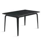 Mesa extensible de 160/240 x 90 cm en piedra sinterizada con efecto mármol - Samus Viadurini