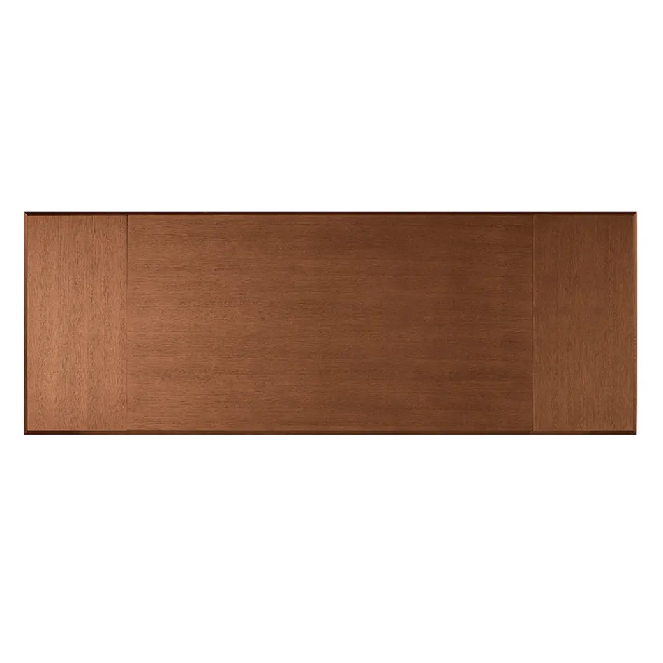 Mesa Extensible 160/240x90 cm Fabricada en Nogal y Hierro - Nodo Viadurini