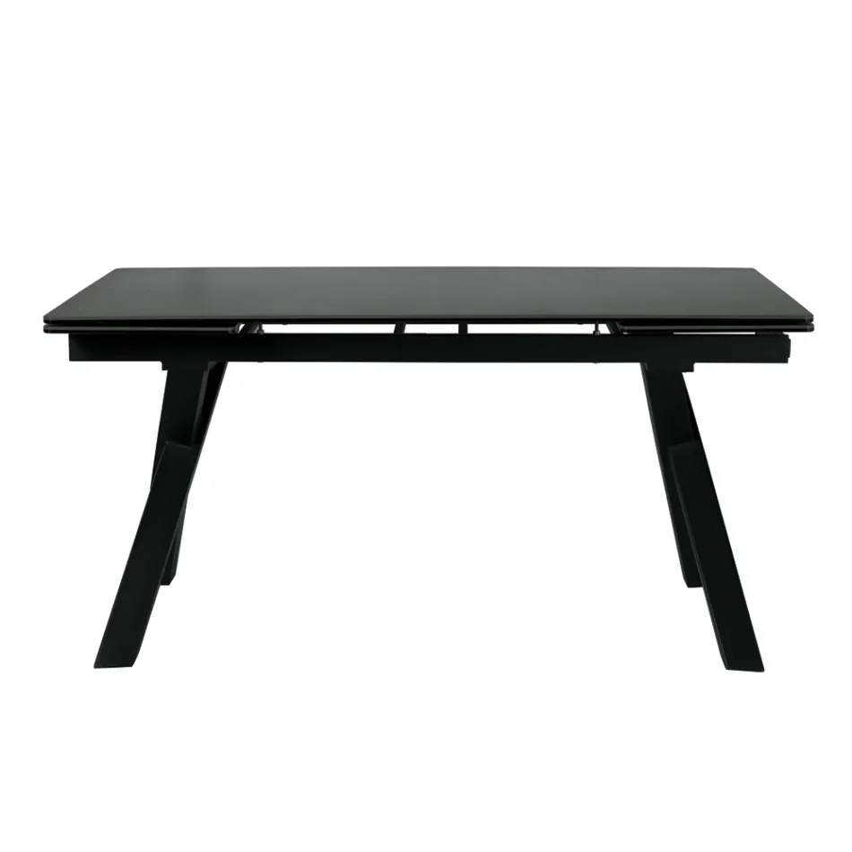 Mesa extensible 160/240x90 cm de vitrocerámica - Master Viadurini