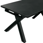 Mesa extensible 160/240x90 cm de vitrocerámica - Master Viadurini