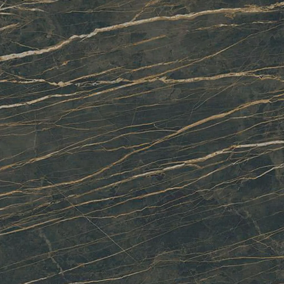 Mesa extensible 3 m patas de metal con tapa de cerámica brillante - Papusca Viadurini