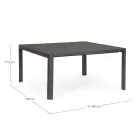 Mesa extensible hasta 149 cm en aluminio pintado en polvo - Need Viadurini