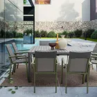 Mesa extensible hasta 149 cm en aluminio pintado en polvo - Need Viadurini