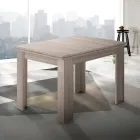 Mesa extensible de madera sostenible hasta 180 cm - Perro Viadurini
