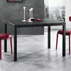 Mesa extensible hasta 180 cm en Metal Antracita Made in Italy - Beatrise Viadurini