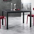 Mesa extensible hasta 180 cm en Metal Antracita Made in Italy - Beatrise