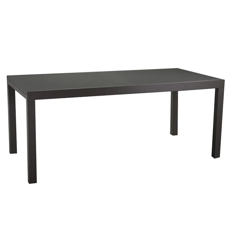Mesa extensible 180 cm o 220 cm con tablero de cristal templado - Cartellina Viadurini