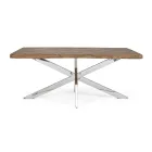 Mesa Extensible hasta 2,6 m en Madera Hecha a Mano Homemotion - Plutarco Viadurini