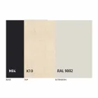 Mesa de comedor extensible hasta 2,8 m con patas de cerámica y metal - Paoluccio Viadurini