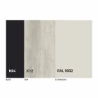 Mesa de comedor extensible hasta 2,8 m con patas de cerámica y metal - Paoluccio Viadurini