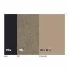 Mesa de comedor extensible hasta 2,8 m con patas de cerámica y metal - Paoluccio Viadurini