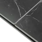 Mesa extensible 200 cm en metal y piedra sintética - Underwater Viadurini