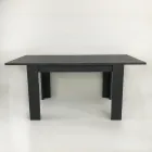 Mesa de comedor de diseño extensible a 210 cm en madera sostenible - Perro Viadurini