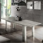 Mesa de comedor de diseño extensible a 210 cm en madera sostenible - Perro Viadurini