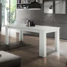 Mesa de comedor de diseño extensible a 210 cm en madera sostenible - Perro Viadurini
