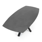 Mesa extensible hasta 210 cm en acero y cerámica - Bavosa Viadurini