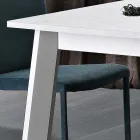 Mesa extensible hasta 220 cm en Haya y Melamina Made in Italy - Toles Viadurini