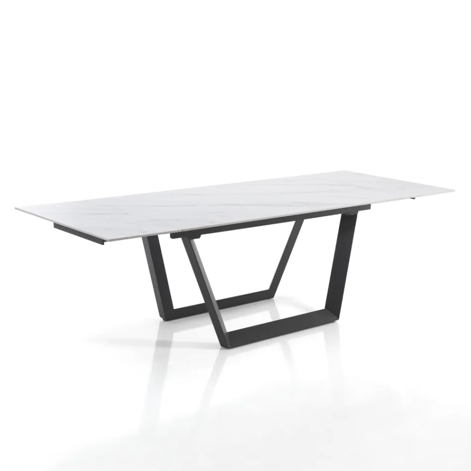 Mesa Extensible hasta 240 cm en Acero Gris - Bonito Viadurini