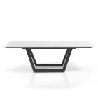 Mesa Extensible hasta 240 cm en Acero Gris - Bonito Viadurini