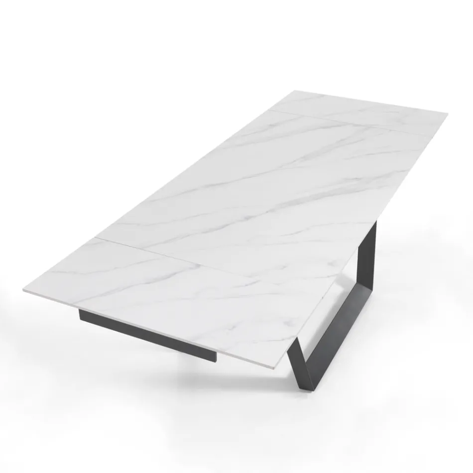 Mesa Extensible hasta 240 cm en Acero Gris - Bonito Viadurini