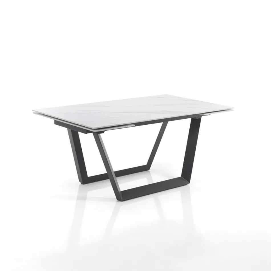 Mesa Extensible hasta 240 cm en Acero Gris - Bonito Viadurini