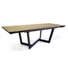 Mesa Extensible 240 cm en Aluminio con Tablero HPL - Righello Viadurini