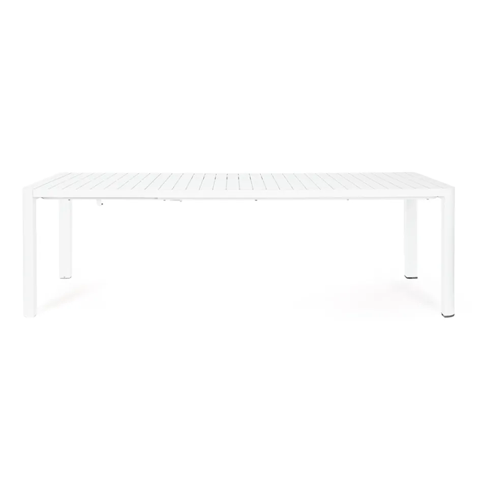 Mesa extensible hasta 240 cm en aluminio pintado en polvo - Pintura Viadurini