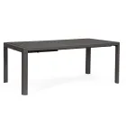 Mesa extensible hasta 240 cm en aluminio pintado en polvo - Pintura Viadurini