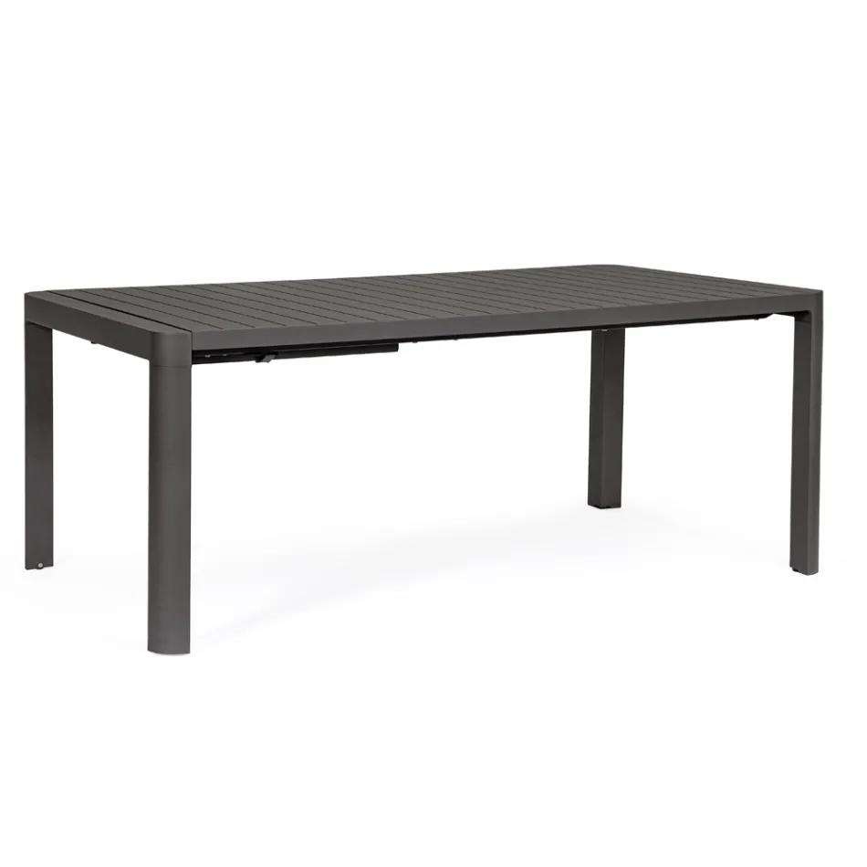 Mesa extensible hasta 240 cm en aluminio pintado en polvo - Pintura Viadurini